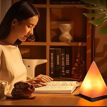 岩塩ソルトランプ☆ピラミッド 岩塩ランプ ピラミッド型 ソルトランプ 岩塩 ヒマラヤ岩塩